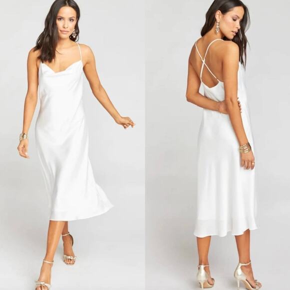 Show Me Your MuMu White Midi Dress - Picture 1 of 10
